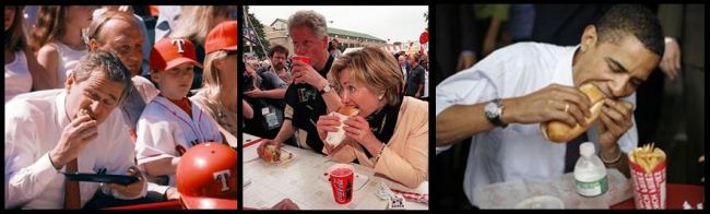 presidents eating